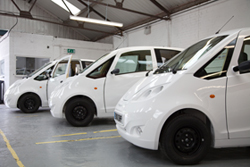 the new Microcab H2EV in production