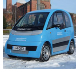 Microcab in the snow