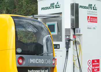 Air Products fuelling station at  the University of Birmingham
